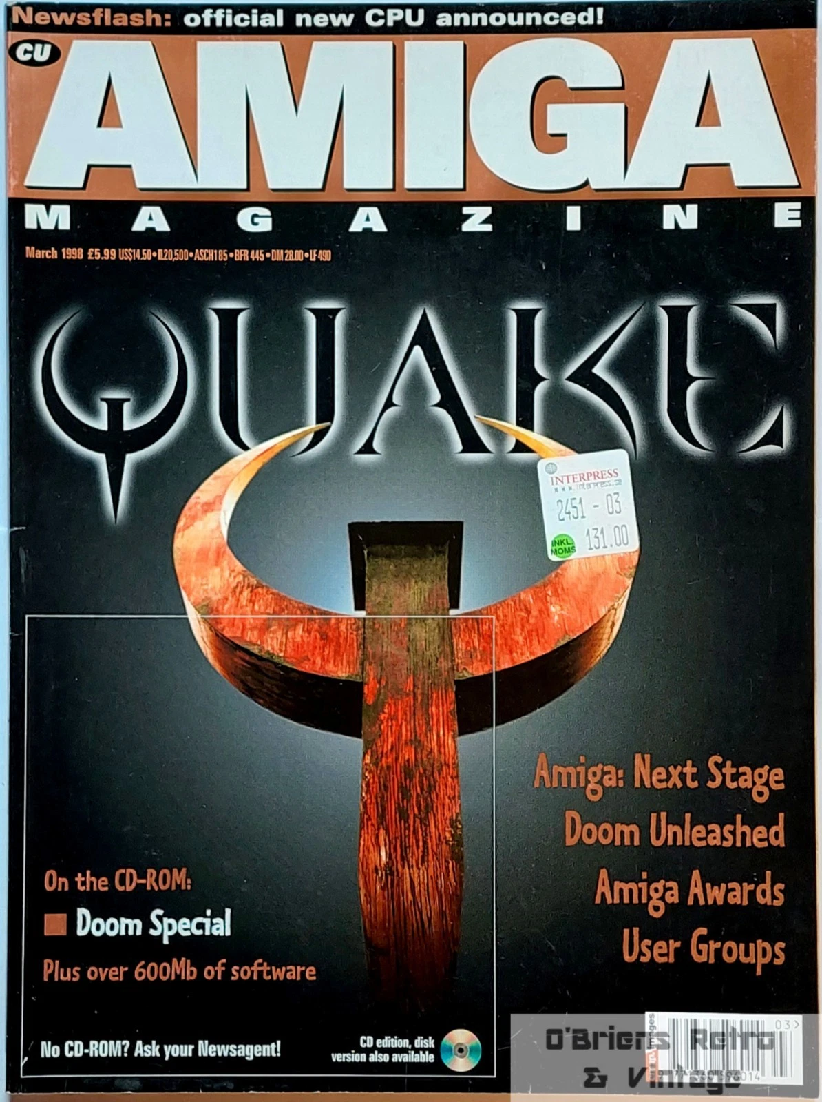 CU Amiga March 1998 - Quake - Stars of '97 - Amiga: Next Generation