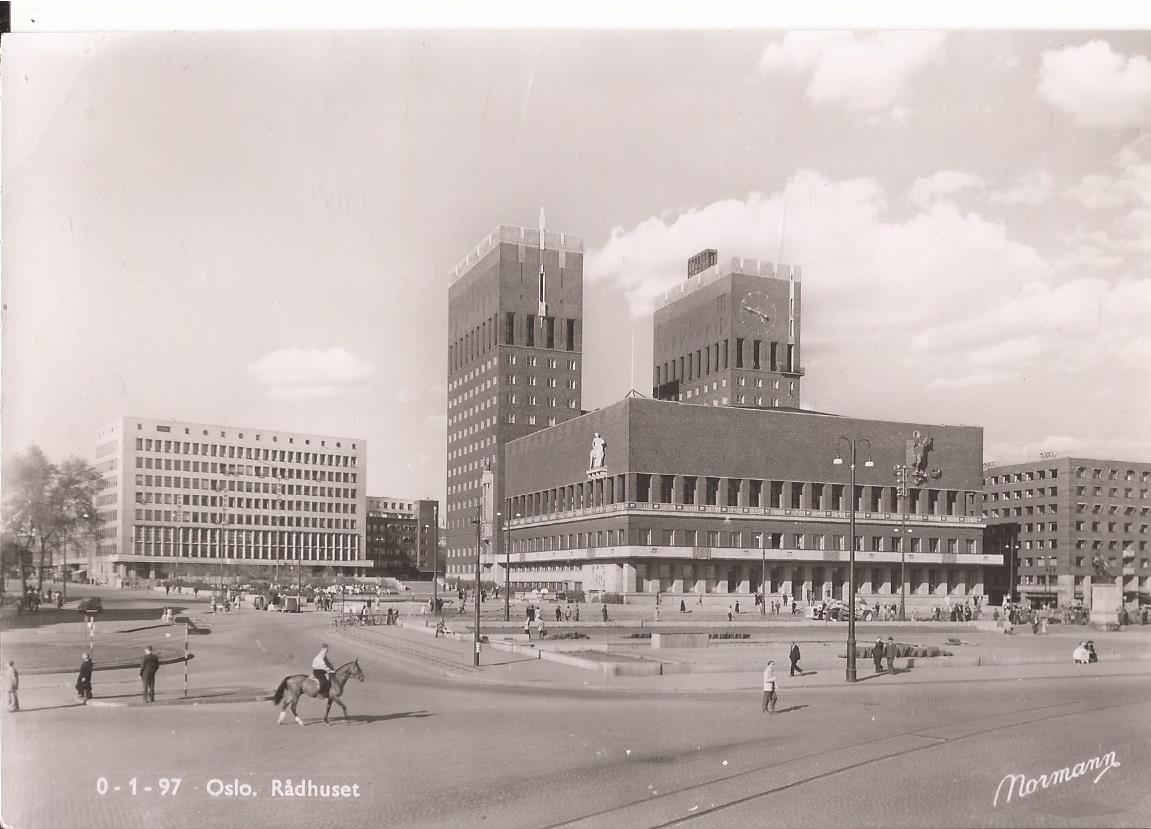 Postkort -Oslo Rådhuset nr 2