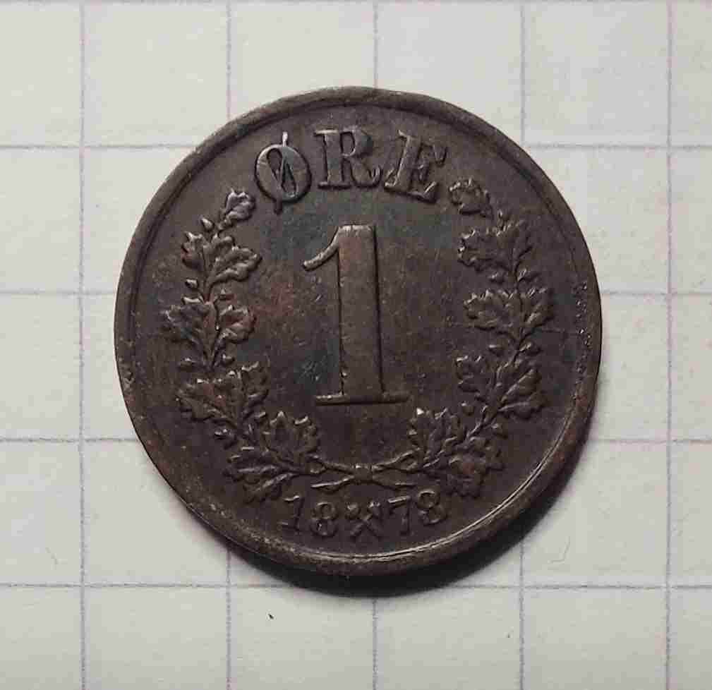 1 øre 1878. Kv. 1