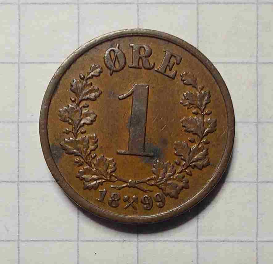 1 øre 1899. Kv. 01