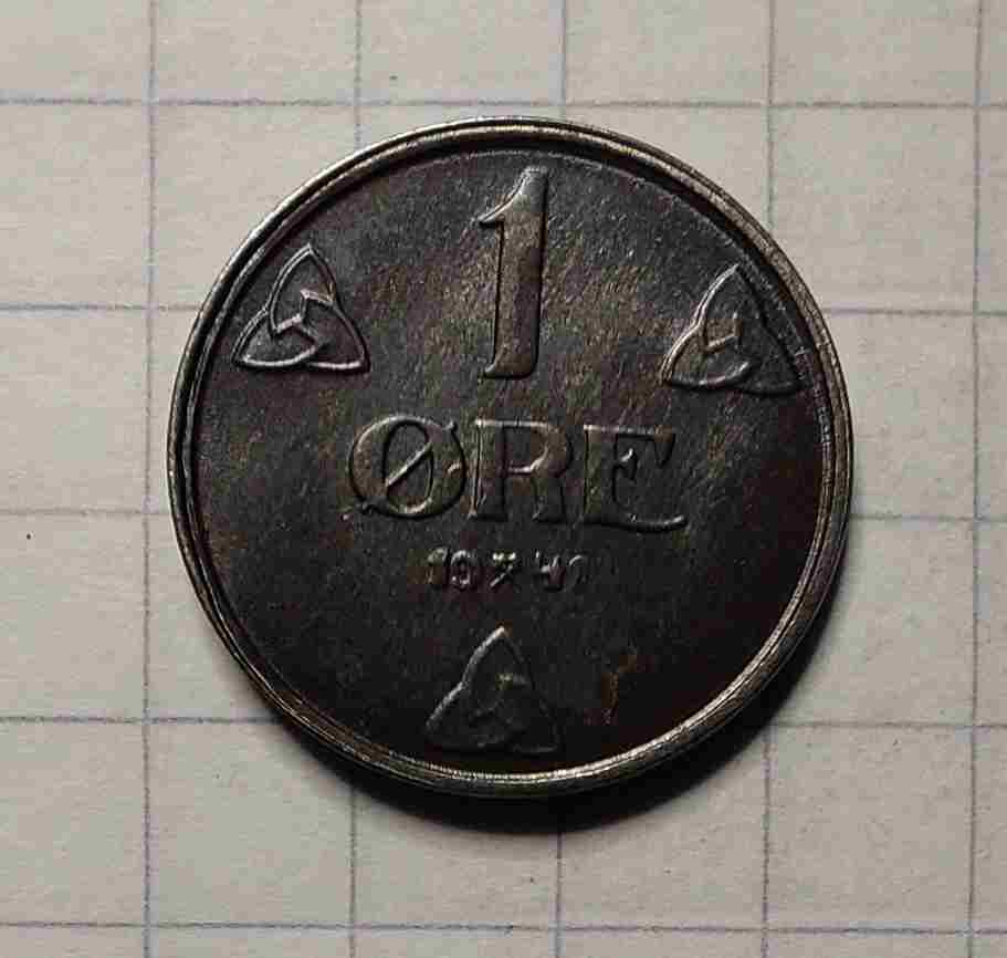 1 øre 1941 jern. Kv. 0