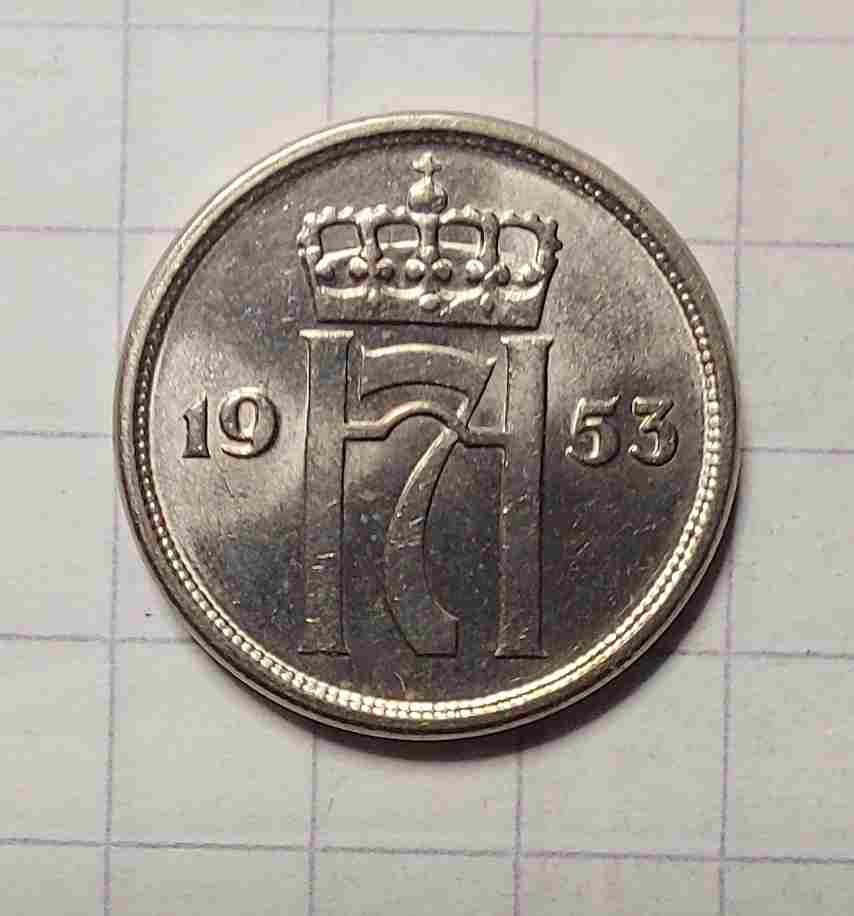 10 øre 1953. Kv. 0