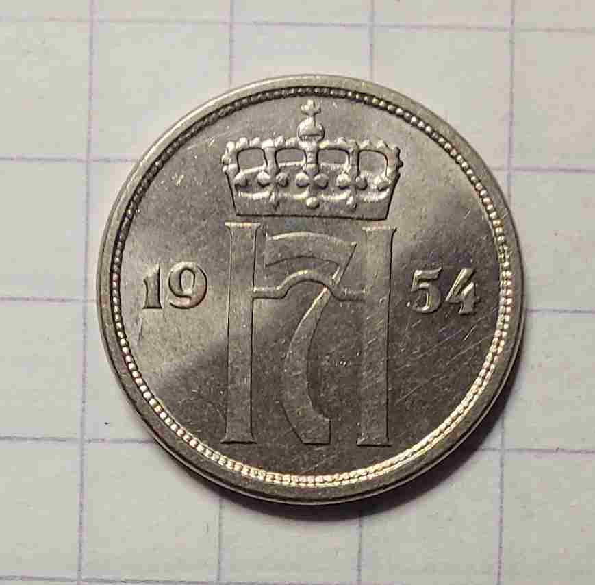 10 øre 1954. Kv. 0