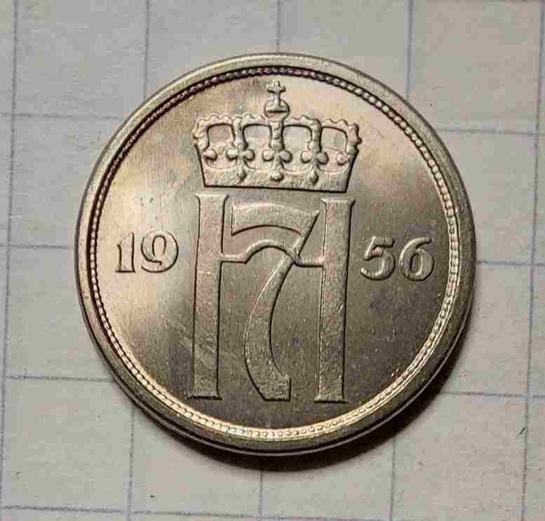 10 øre 1956. Kv. 0