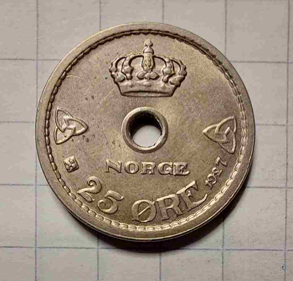 25 øre 1927. Kv. 0/01