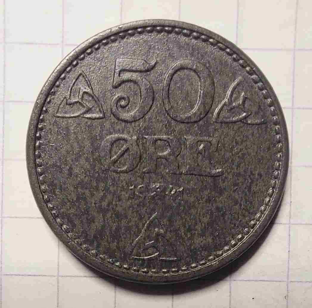 50 øre 1941 sink. Kv. 01