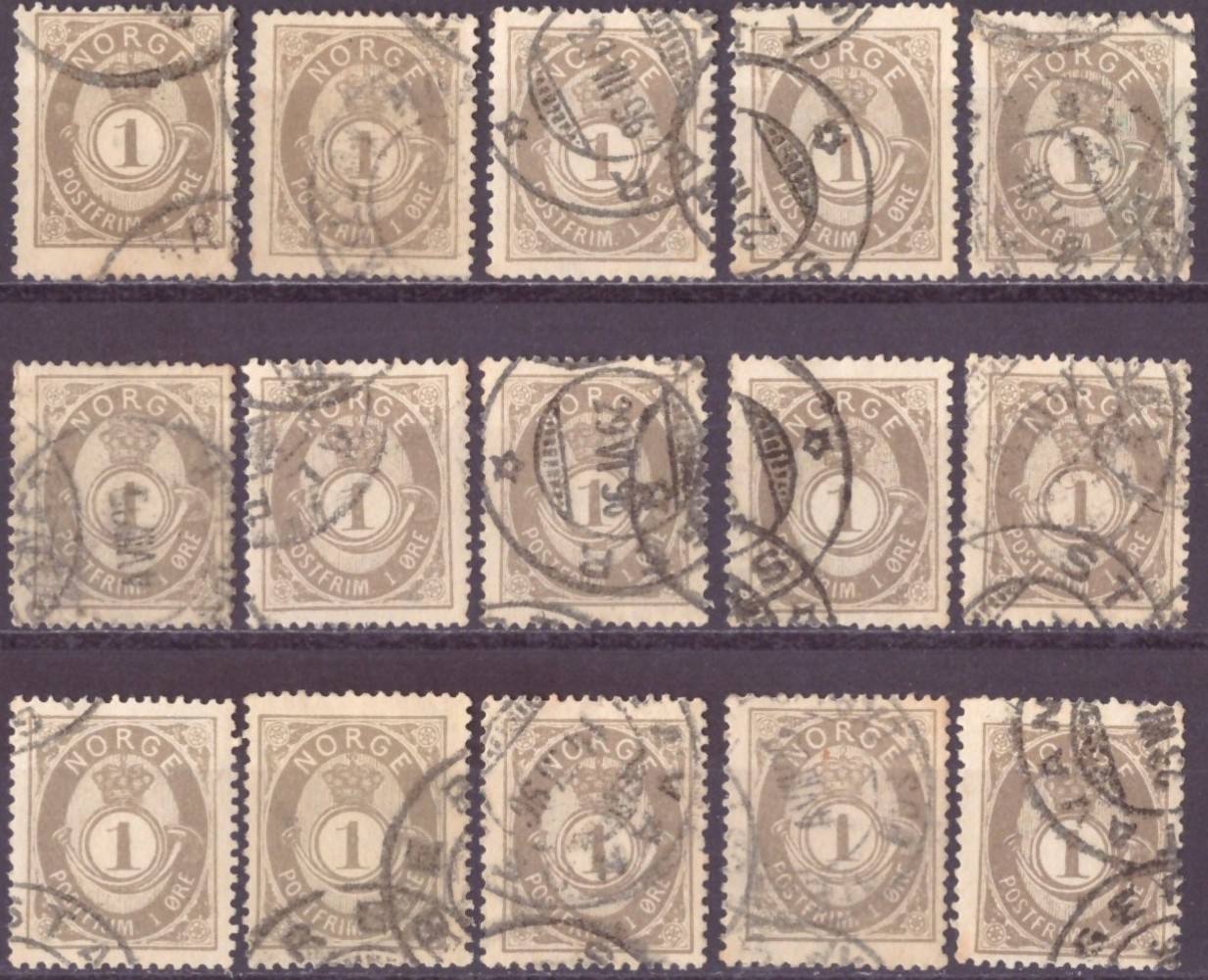 NK 49 II. PENT RUNDSTEMPLA m/bue.    (15 STK.)