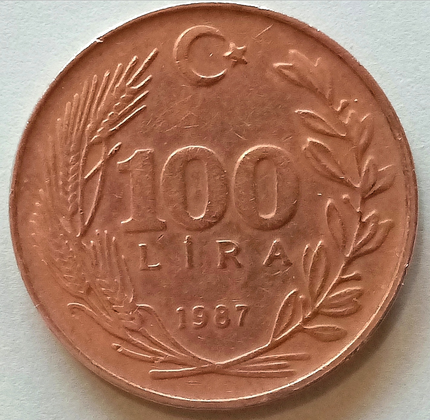 Tyrkia - 100 LIRA. 1987
