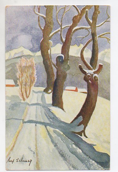 Ulf Selmer Trær i rekke småformat brukt 1932