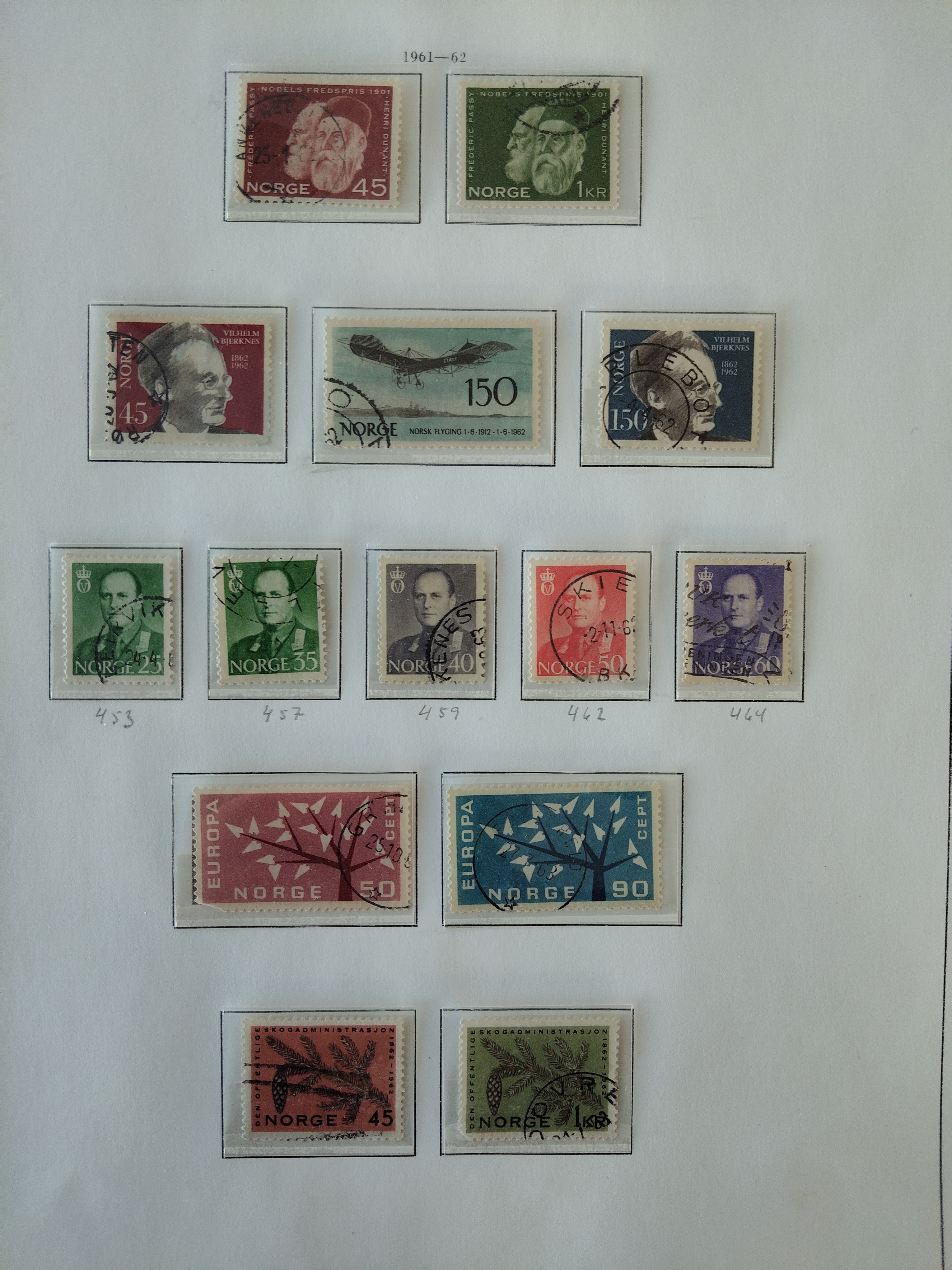 Norge År 1961/62 Lott 2