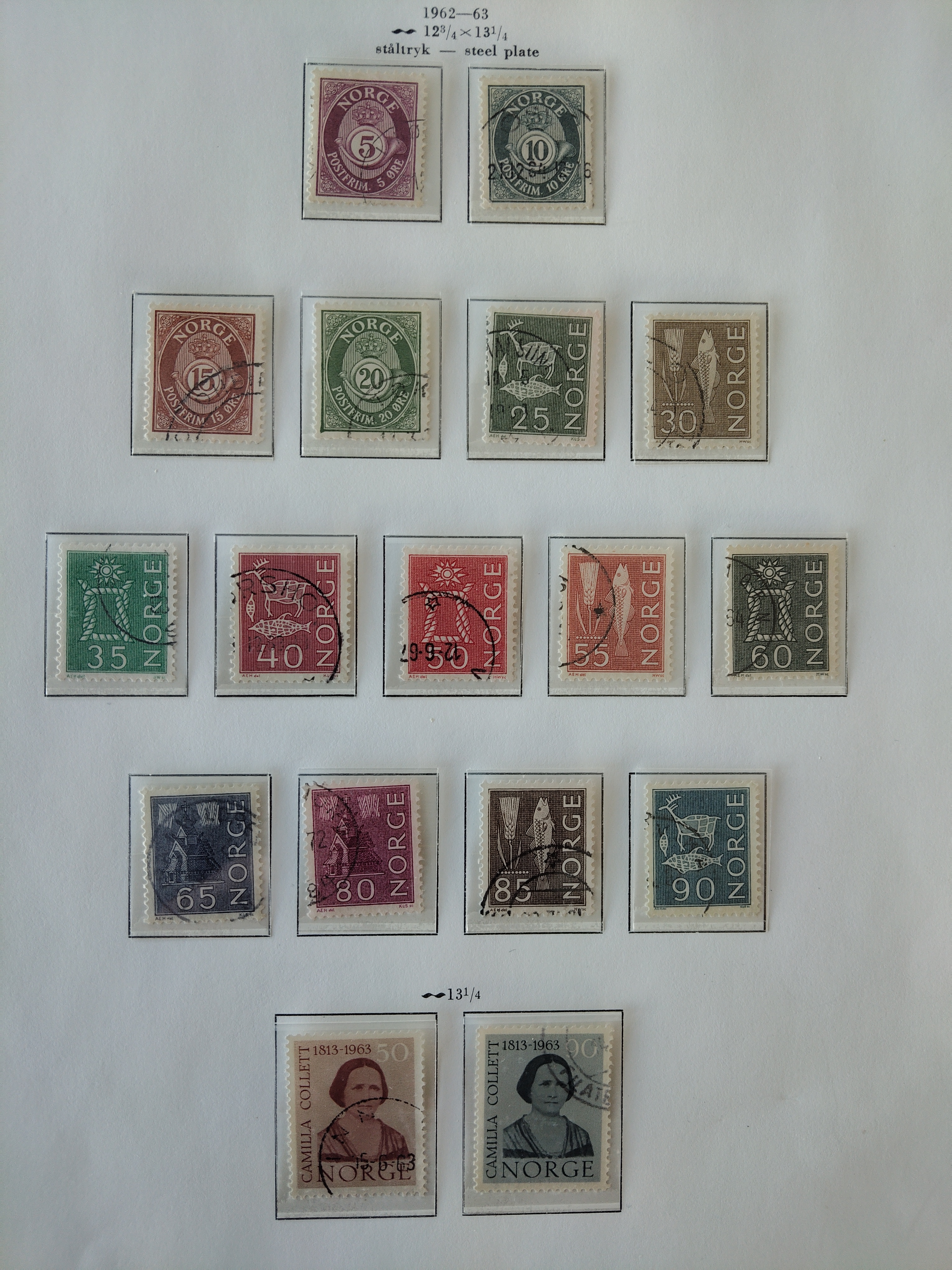 Norge År 1962/63 Lott 3
