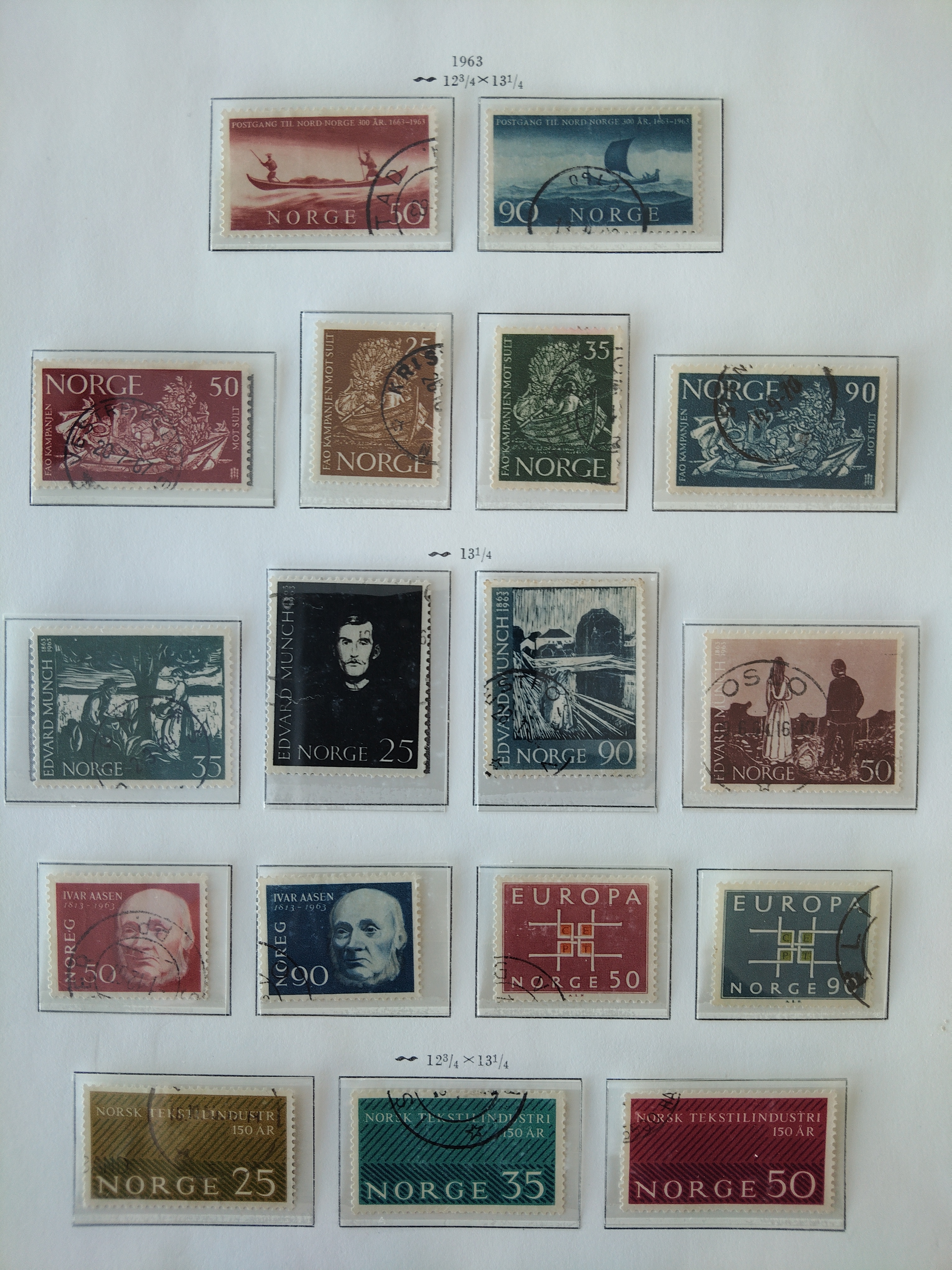 Norge År 1963 Lott 4;