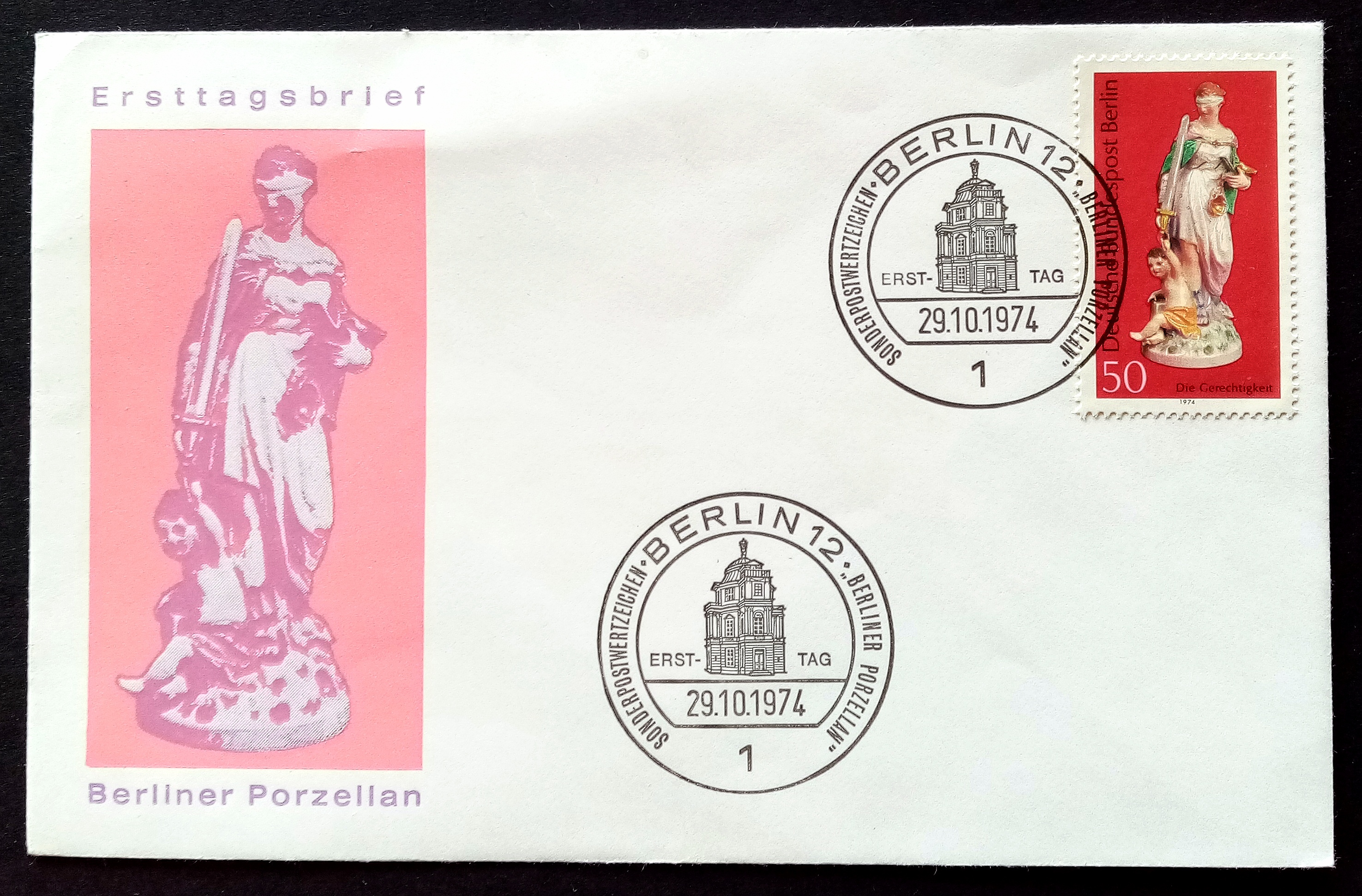 Vest Berlin - FDC - BERLIN. 29.10.1974.