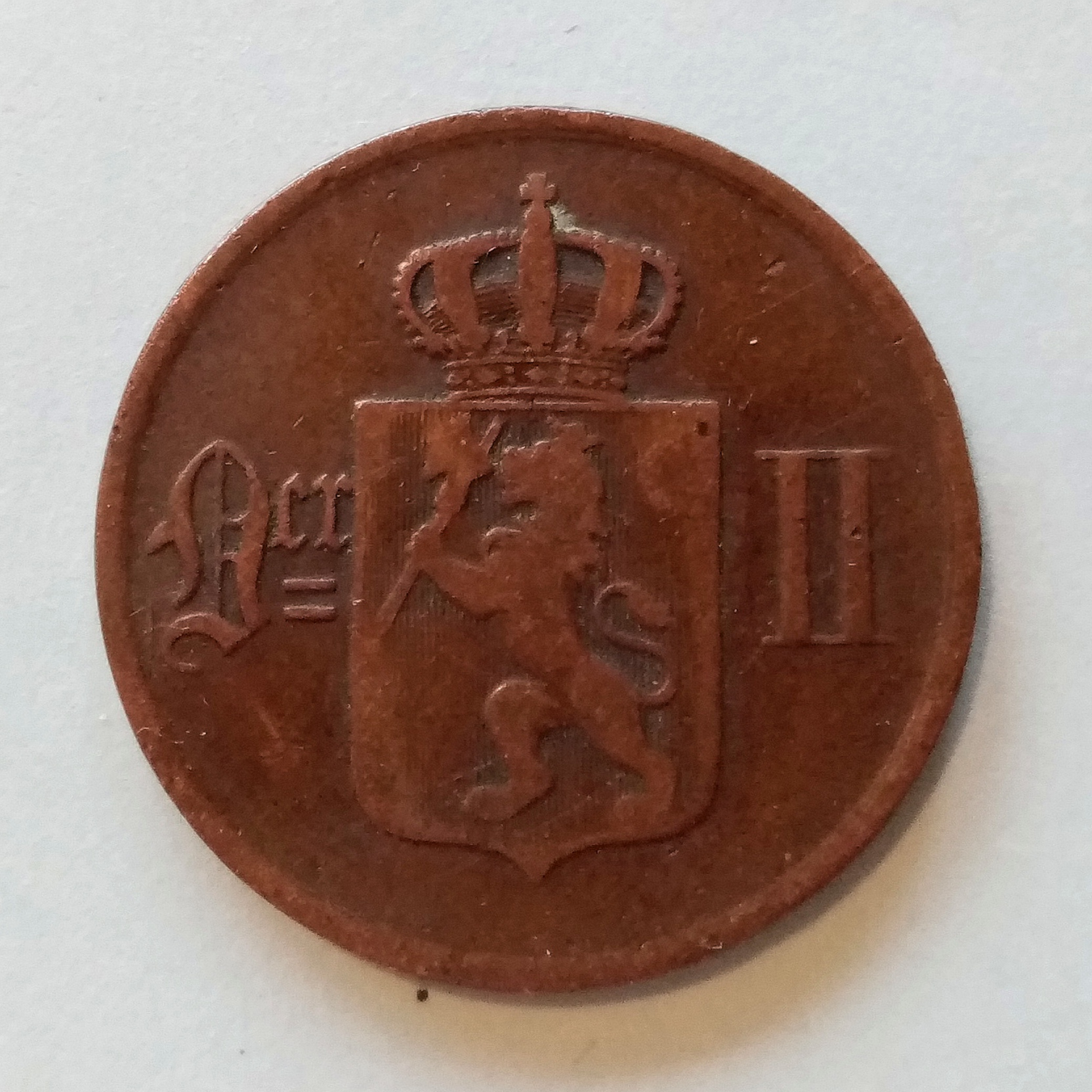 Norge - 5 øre 1876.