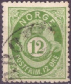 NK 26. PENT LETT/RUNDSTEMPLA.    (160,-)
