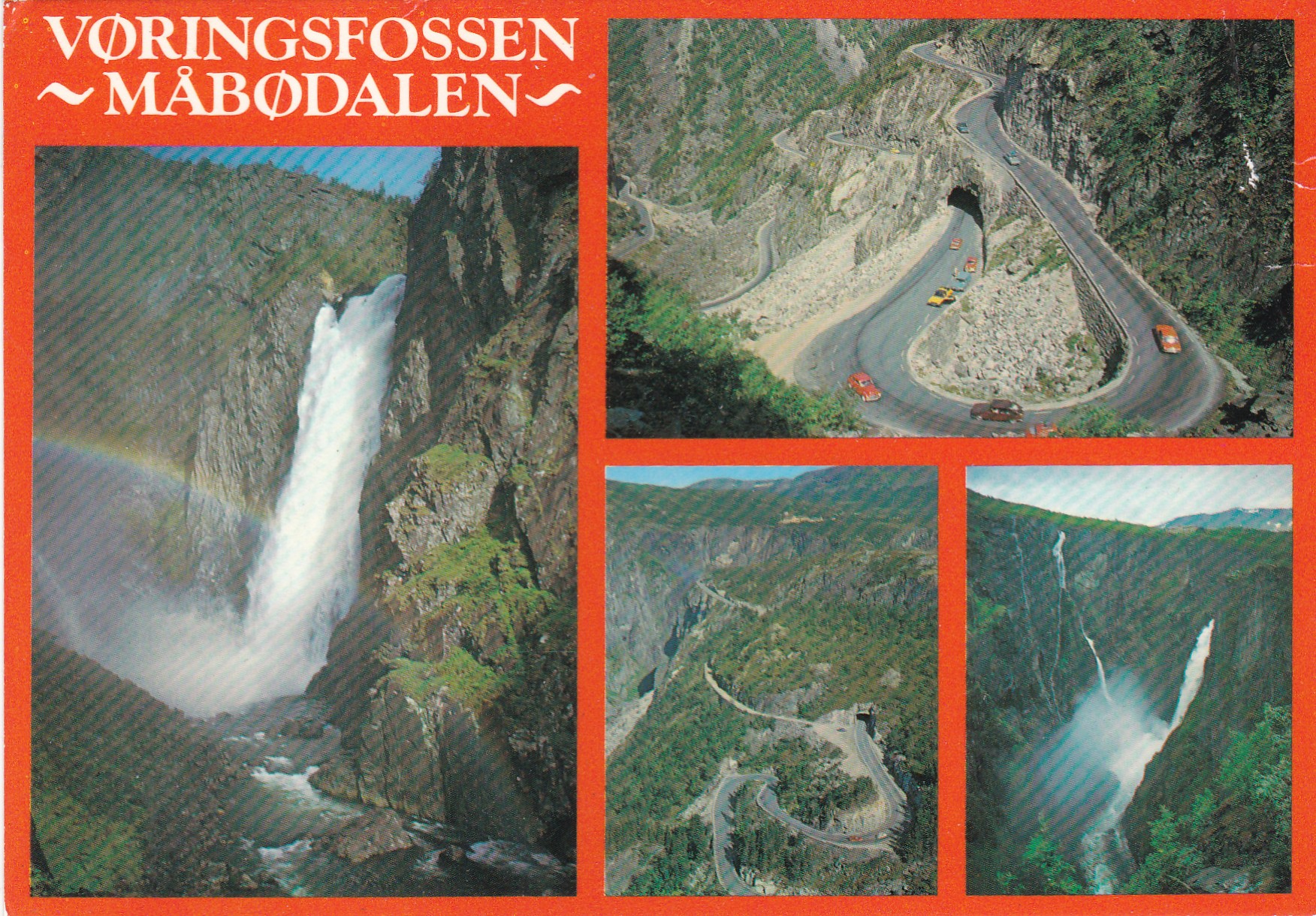 Vøringsfossen, Måbødalen, 4-bilders (N. Løyning 689/73)