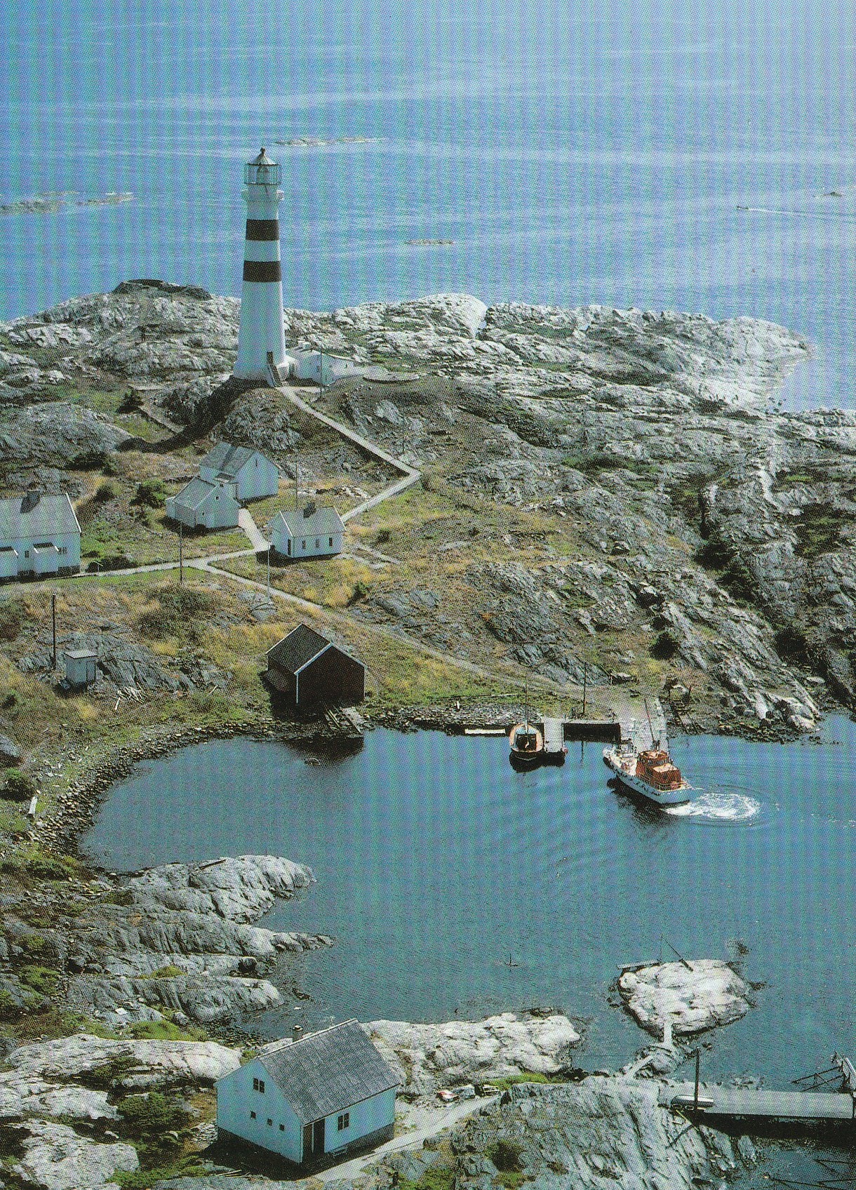 Oksøy fyr ved Kristiansand . Aune F-12234-7