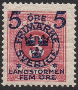 Sverige Afa: 89 - Landstorm II. Portomerke **