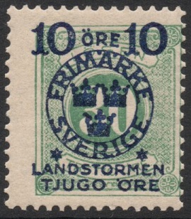 Sverige Afa: 95 - Lanstorm II. Portomerke **