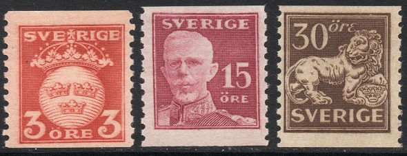 Sverige Afa: 125+128+131 - Båndmerker **