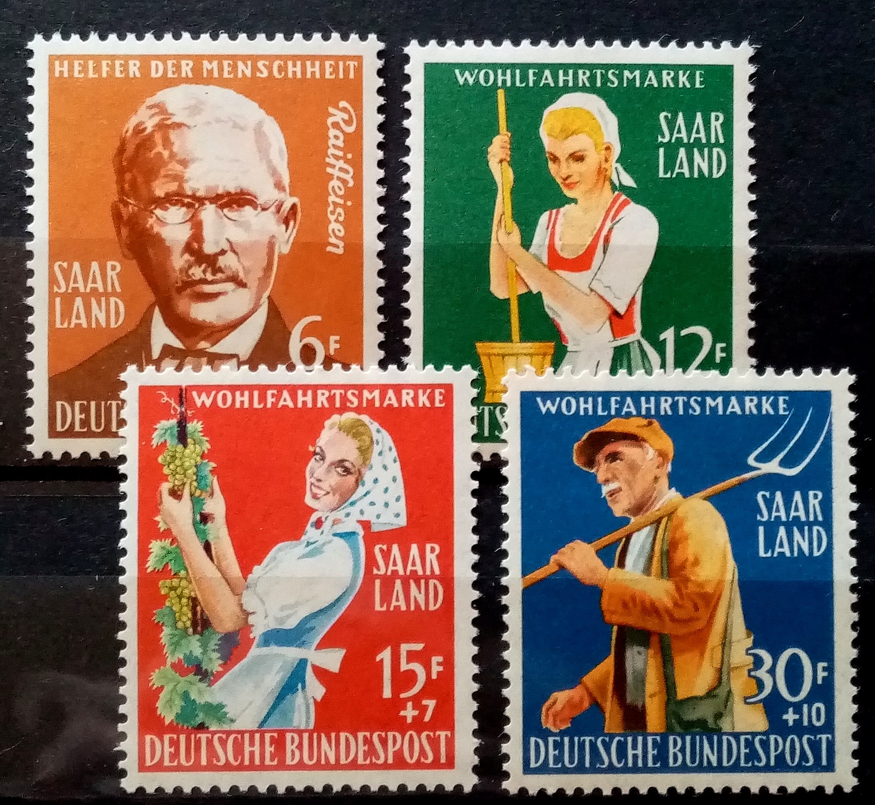 SAAR - Afa : 439 - 42. Velgjørenhetsmerker. (1958) **