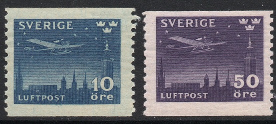 Sverige Afa: 214+215 - Luftpost **