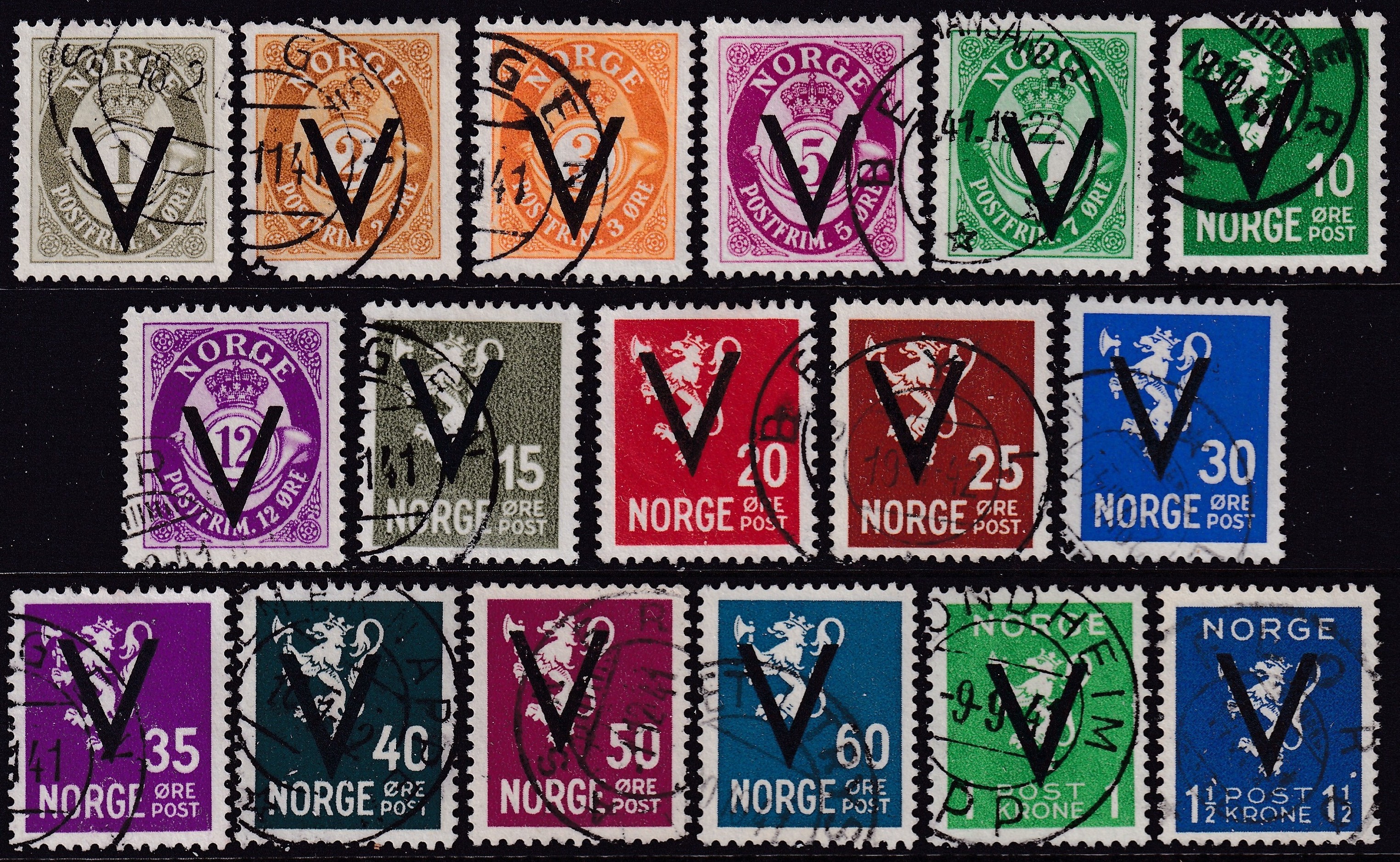 V-merker uten vannmerke 1941