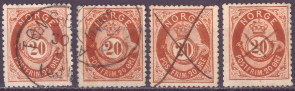 NK 27. PENT STEMPLA.   (4 STK.)