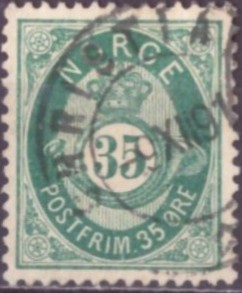 NK 29b. PENT RUNDSTEMPLA.    (100,-)