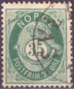 NK 29b. PENT RUNDSTEMPLA.   (100,-)