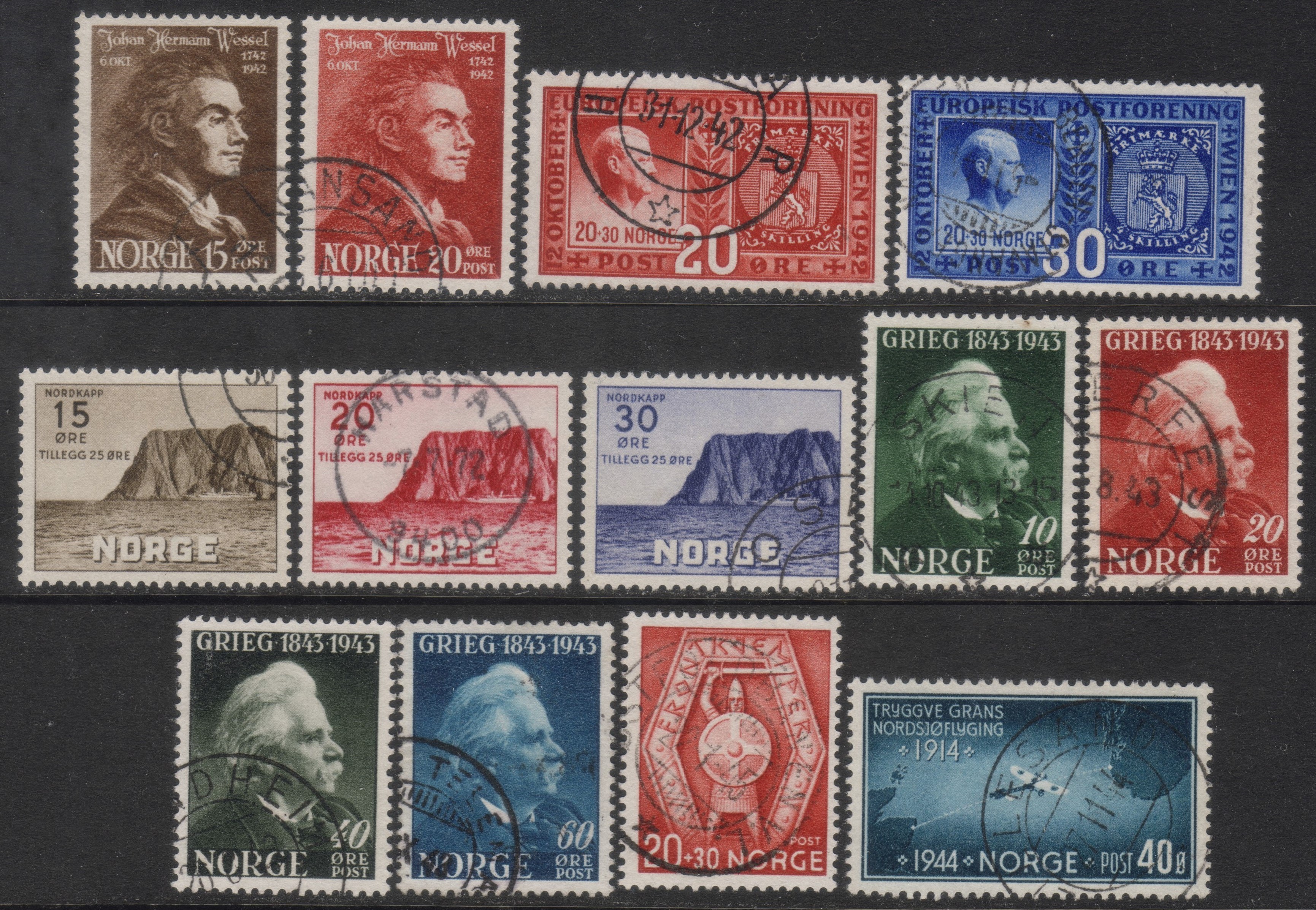 Stemplede serier 1942-44