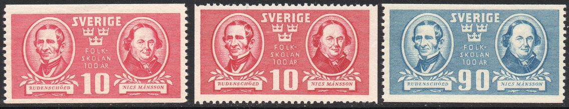 Sverige Afa: 299+299A+300 - Folkeskolen 100 år **