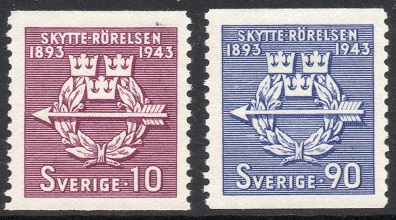 Sverige Afa: 306+3077 - Skytterbevegelsen 50 år **