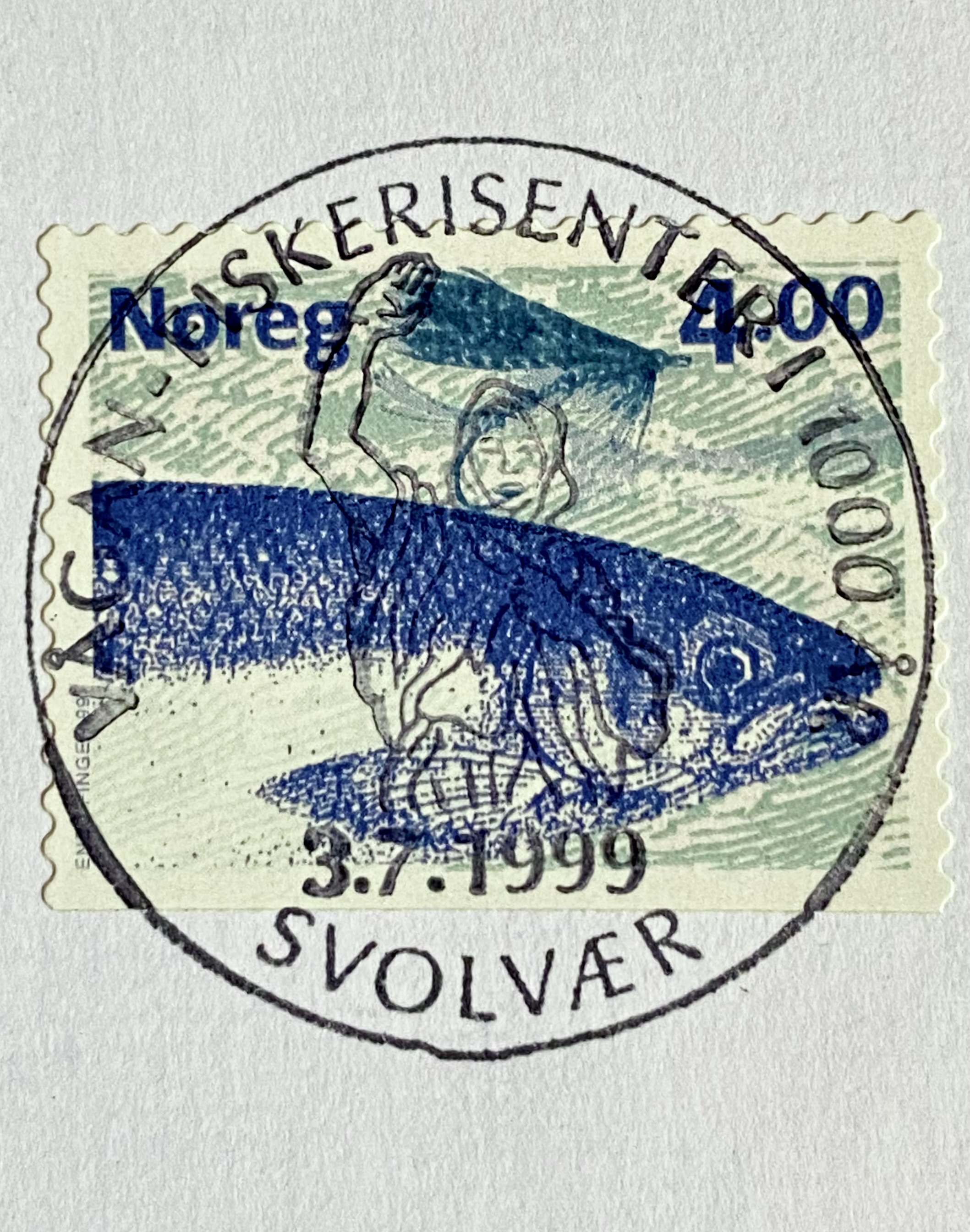 Brev Fiskarkona St Svolvær Vågan - Fiskerisenter i 1000 år Nummerert