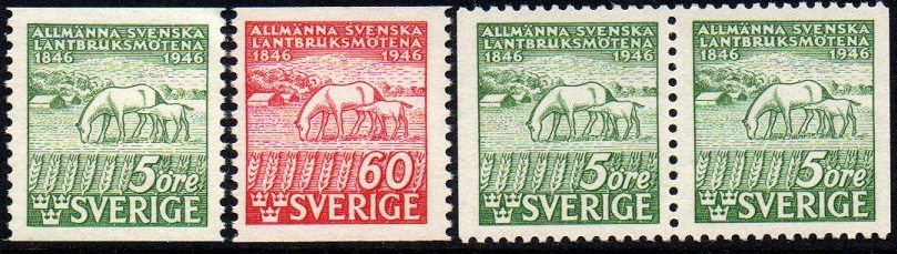 Sverige 327+328+par - Landbruksmøtene 100 år **