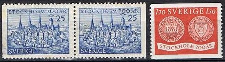 Sverig Afa: 390+389Cv&Ch - Stockholm 700 år **