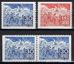 Sverige Afa: 427-28 + par - Redningsselskapet 50 år **