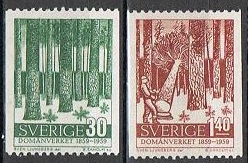 Sverige Afa: 457+458 - Forstvesenet 100 år **