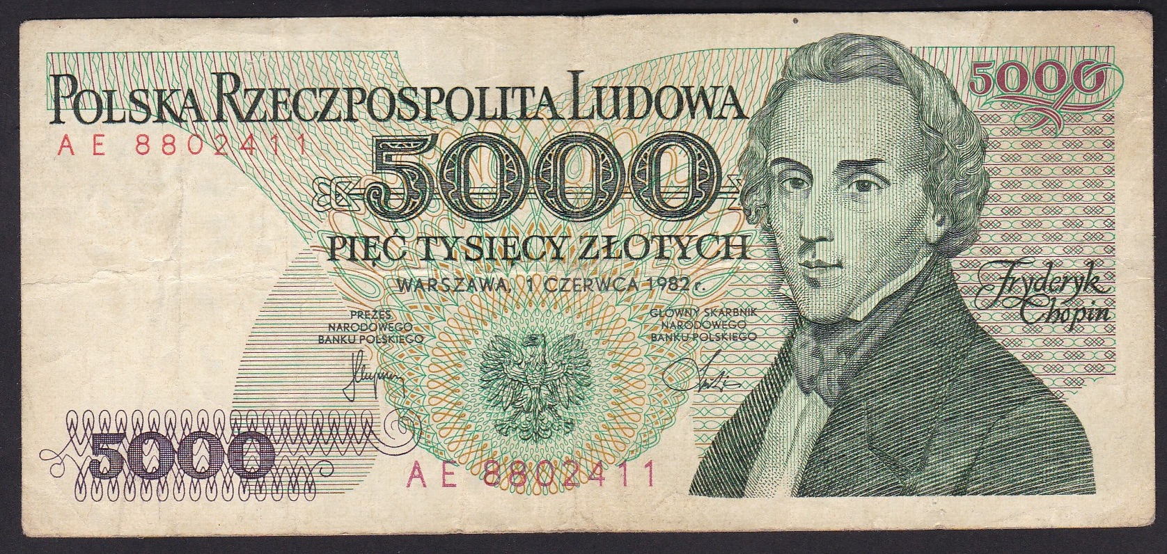 Polen . 1982 . 5000 Zlotych