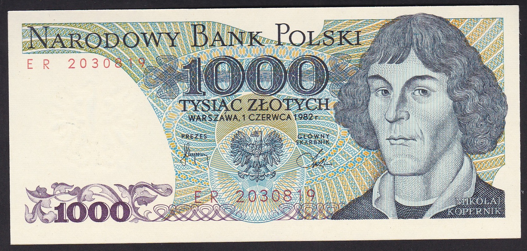 Polen . 1982 . 1000 Zlotych