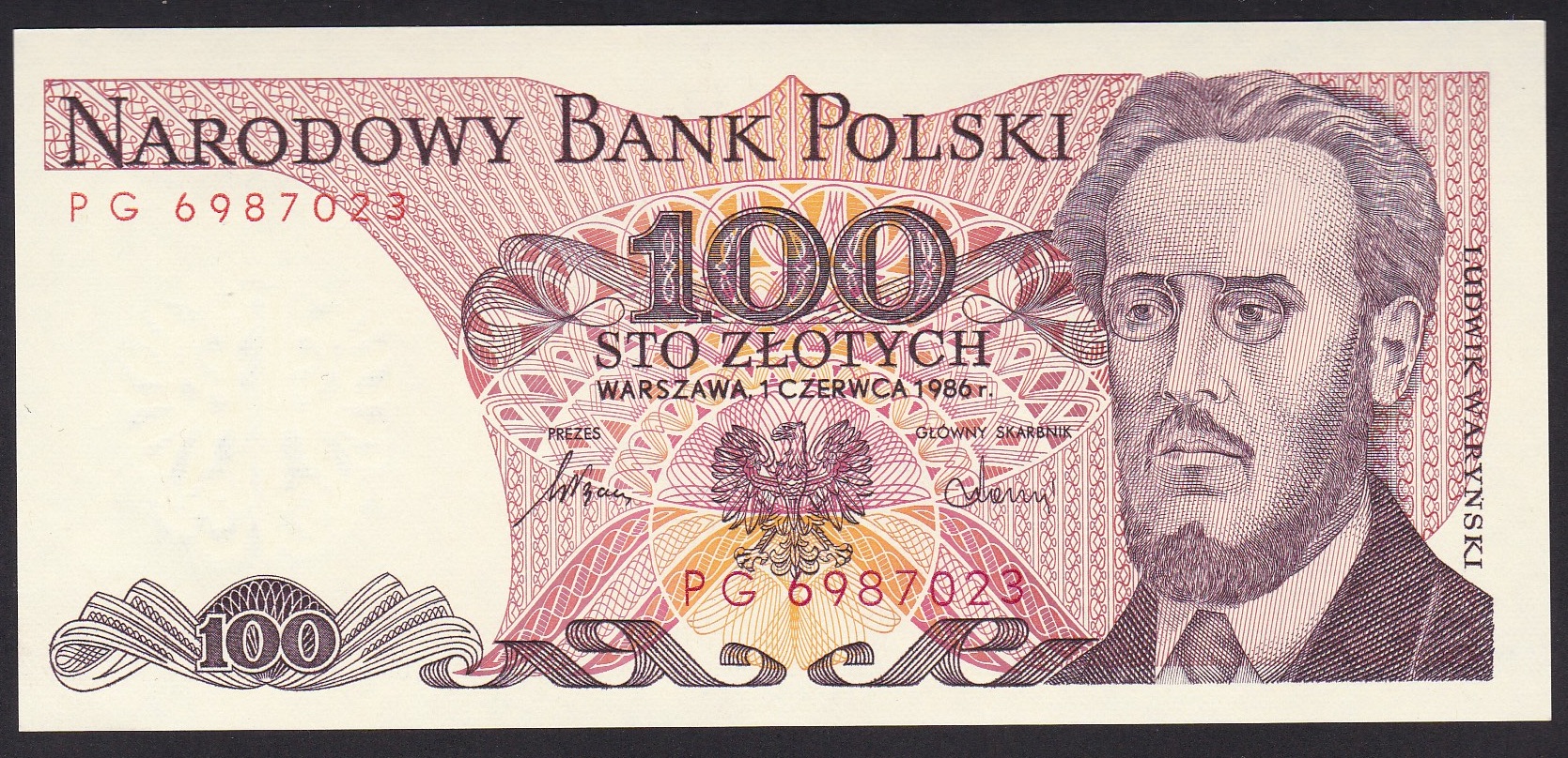 Polen . 1986 . 100 Zlotych