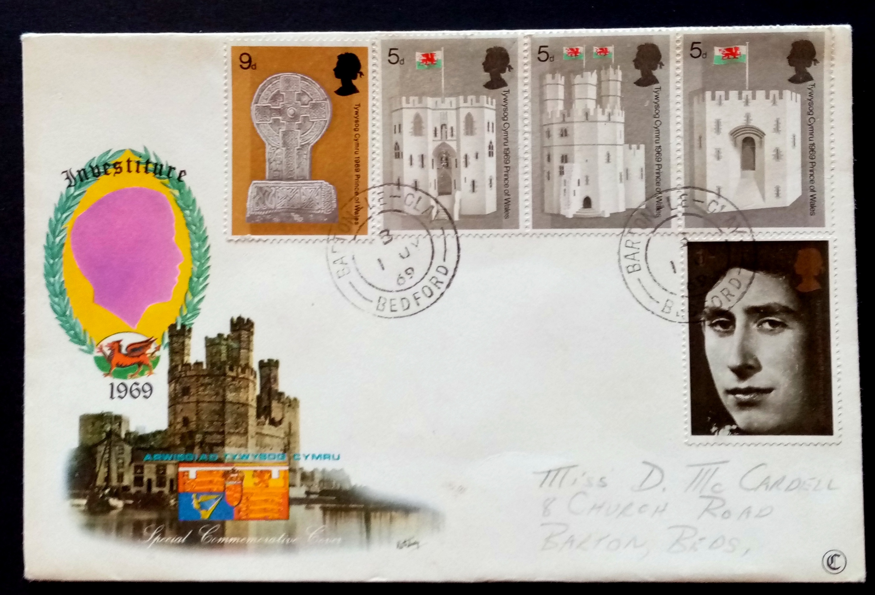 England - FDC - Prince of Wales ceremoni.   (1969)