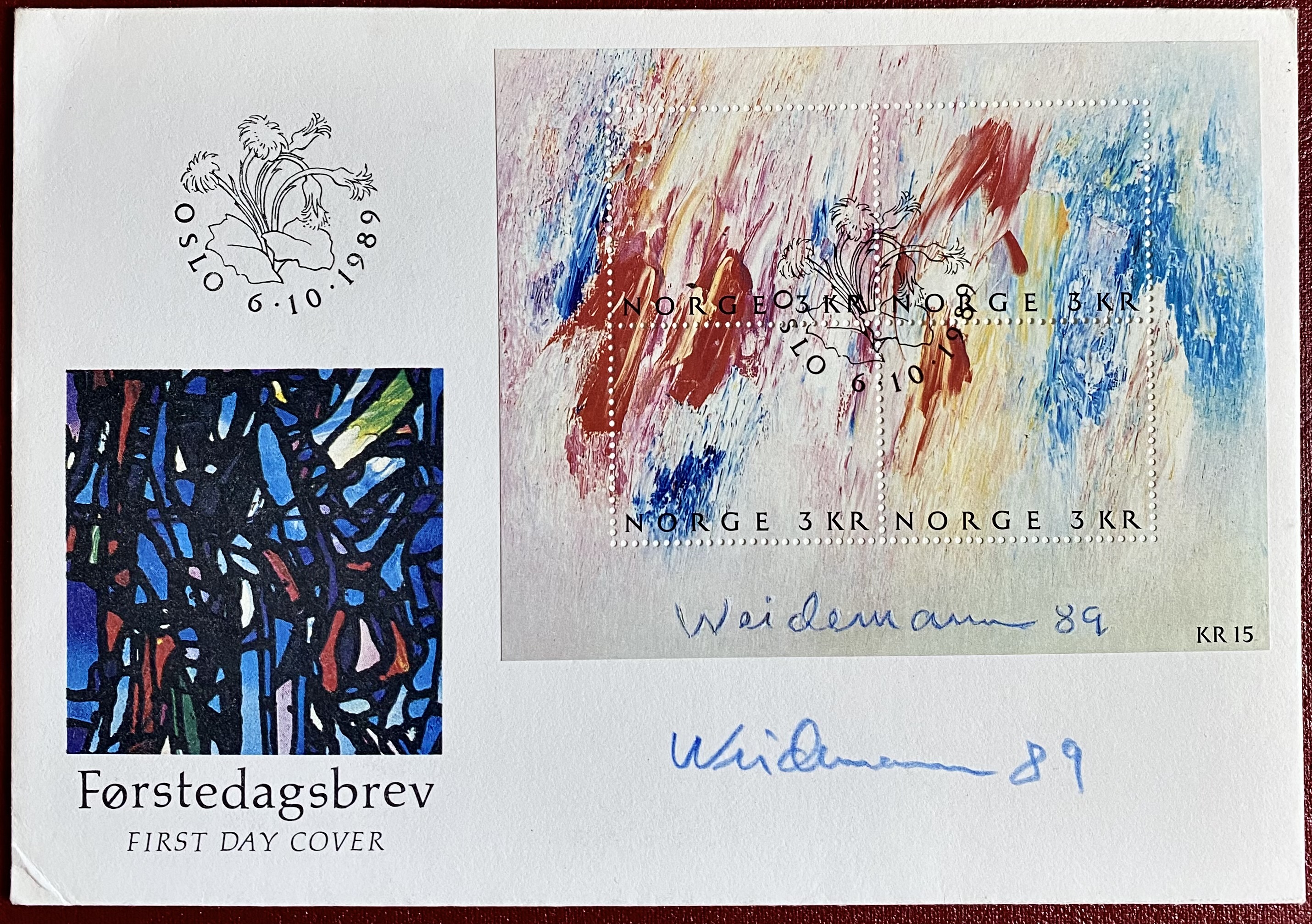 FDC NK 1072-1075 Signert Weidemann