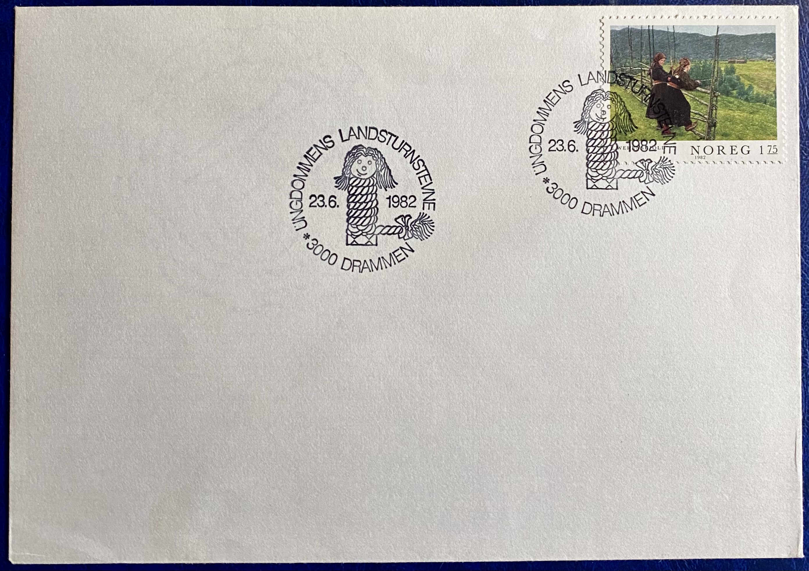 FDC NK 915 Stemplet Drammen Ungdommens Landsturnstevne