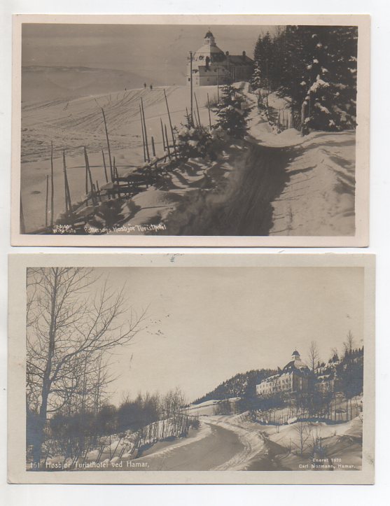 Høsbjør Turisthotel 2 småformat brukt 1921 og 26