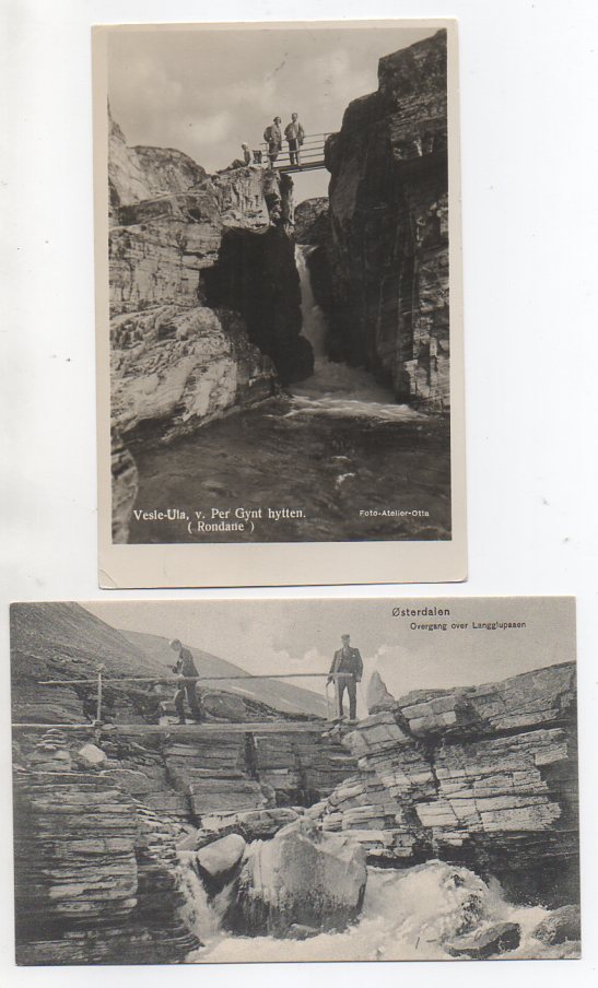 Vesle-Ula og Langglipaaen 2 småformat, et brukt 1936