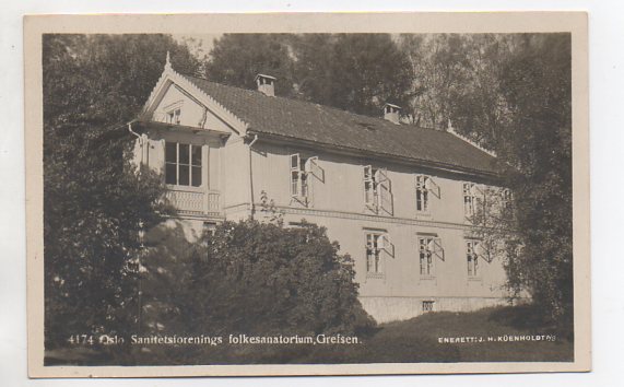 Grefsen sanatorium småformat brukt 1953