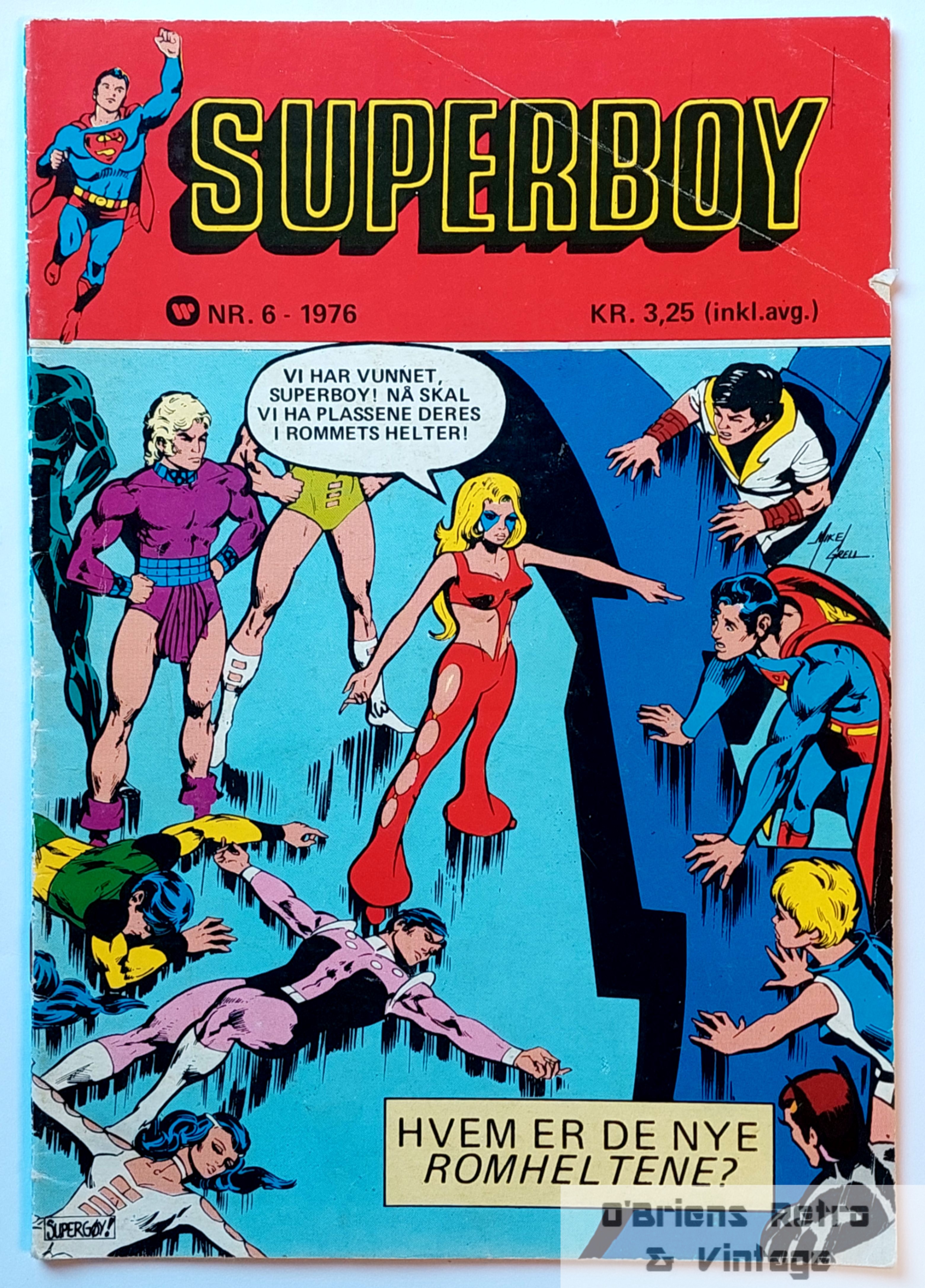 Superboy - 1976 - Nr. 6 - Hvem er de nye romheltene?