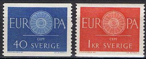 Sverige Afa: 469-70 - Europamerker **