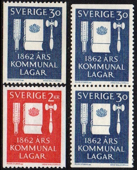 Sverige Afa: 493-94+par - Kommunallovene 100 år **